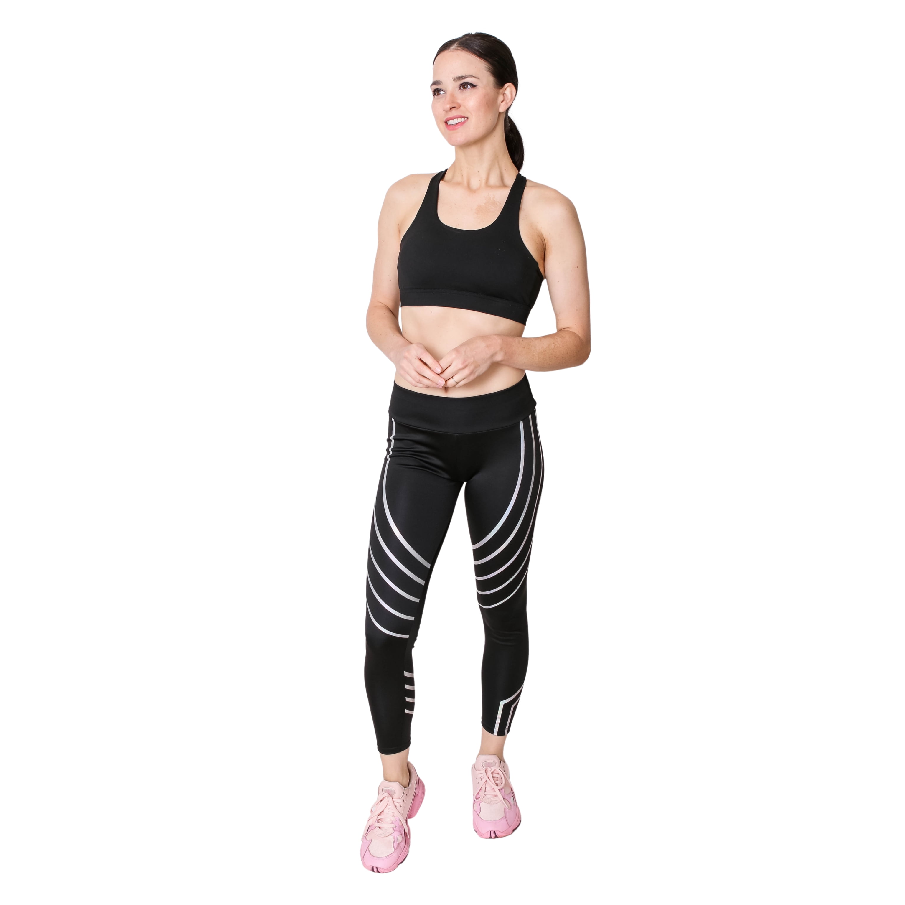NWT Women's  Yoga Pants Exercise Athletic Danskin Loose Black Mesh 