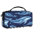thumbnail image 2 of Herdesigns Blue Whale Carry Case Compatible with Nintendo Switch 2, with 20 Game Card Slots, Ocean Sea Theme Portable Travel Carrying Case Pouch for Accessories & Games, 2 of 8