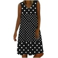 thumbnail image 2 of Njagoc3 Plus Size Womens Sleeveless Polka Dot Flowy Mini Dress for Beach Vacations & Weekend Escapes, 2 of 6