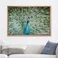 thumbnail image 2 of wall26 Framed Canvas Prints Wall Art - Peacock Showing Its Beautiful Feathers/Spreading Its Tail | Modern Wall DecorStretched Gallery Framed Canvas Wrap Giclee Print &amp; Ready to Hang - 24"x36, 2 of 5