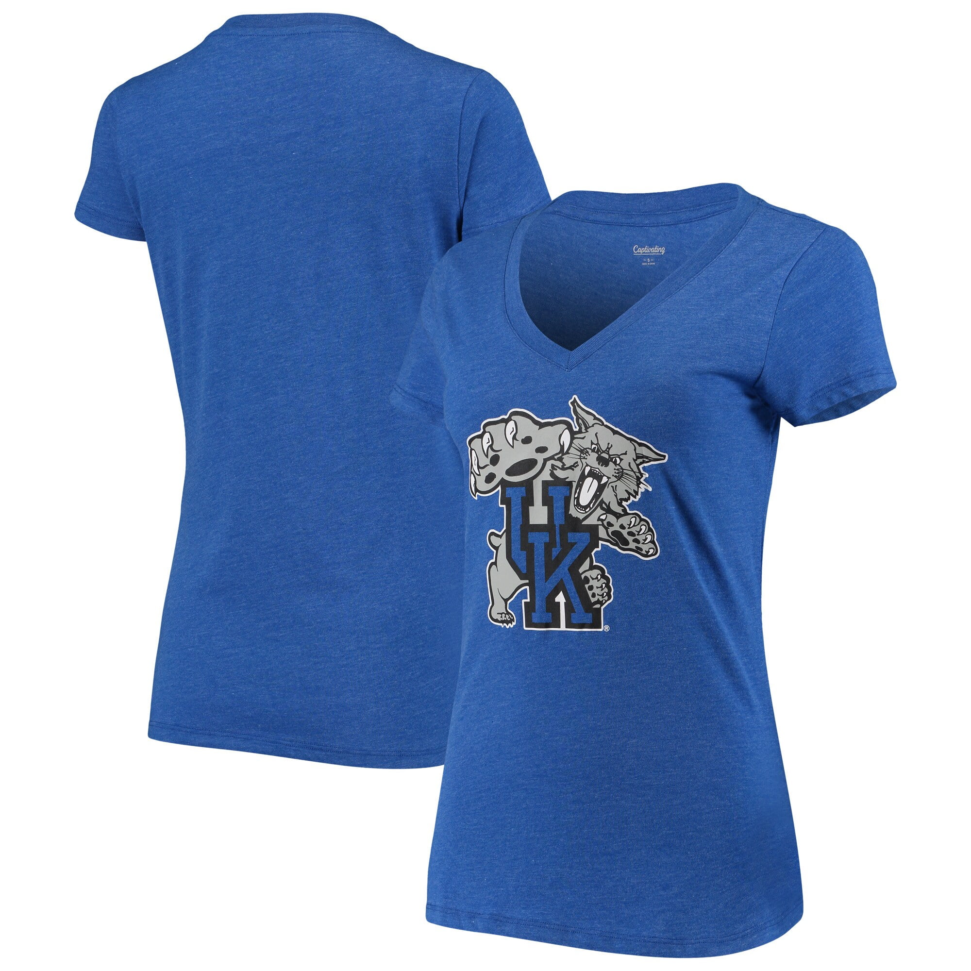 Women's Royal Kentucky Wildcats Favorite Secondary VNeck TShirt