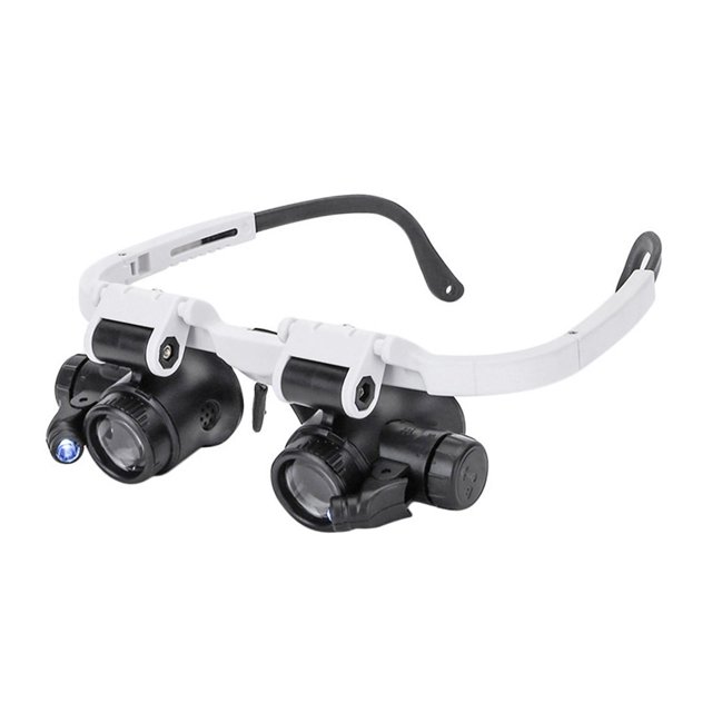 Milaget Magnifying Glass Compact Lightweight Telescopic Inspection Aid Jewelry Loupe