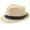 Beige, variant on Men's Linen Blend Fedora Hat, Breathable Jazz Trilby Hat, Sun-Protective Outdoor Panama Hat, Classic Gangster Style Top Hat, 10 Colors, One Size (56-58cm)