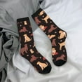 thumbnail image 4 of JUNZAN Labrador Retriever Dog Mens Funny Socks for Men Women Colorful Fun Novelty Crew Patterned Socks, 4 of 6
