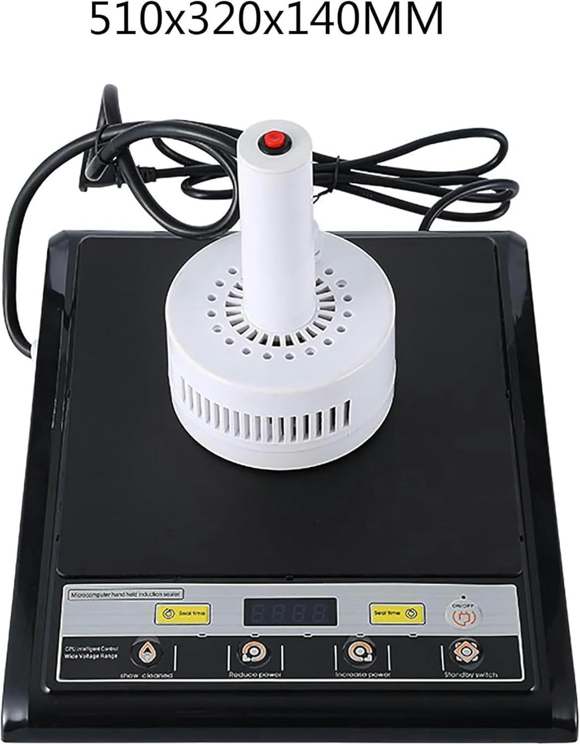 GXCZ Food Saver Vacuum Sealer Machine Portable Handheld Induction Sealer, Sealing Diameter 20-70MM, 800w-1200w Induction Sealer, with Automatic Protection Function, for Induction Film, Aluminum Foil, Composite Film