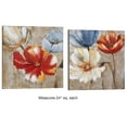 thumbnail image 3 of Joyful Garden Canvas Art Set Russet Red Set of Two 2, 3 of 5