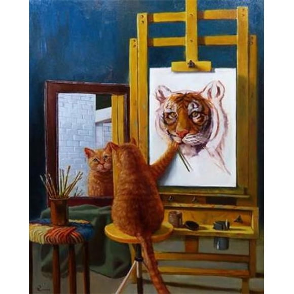 Norman Catwell Affiche Imprimée par Lucia Heffernan, 10 x 12 - Petit