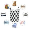 thumbnail image 6 of Balery Soccer Round Laundry Basket with Handles Waterproof Freestanding Laundry Hamper for Clothes Toys in the Dorm and Family-Small, 6 of 8