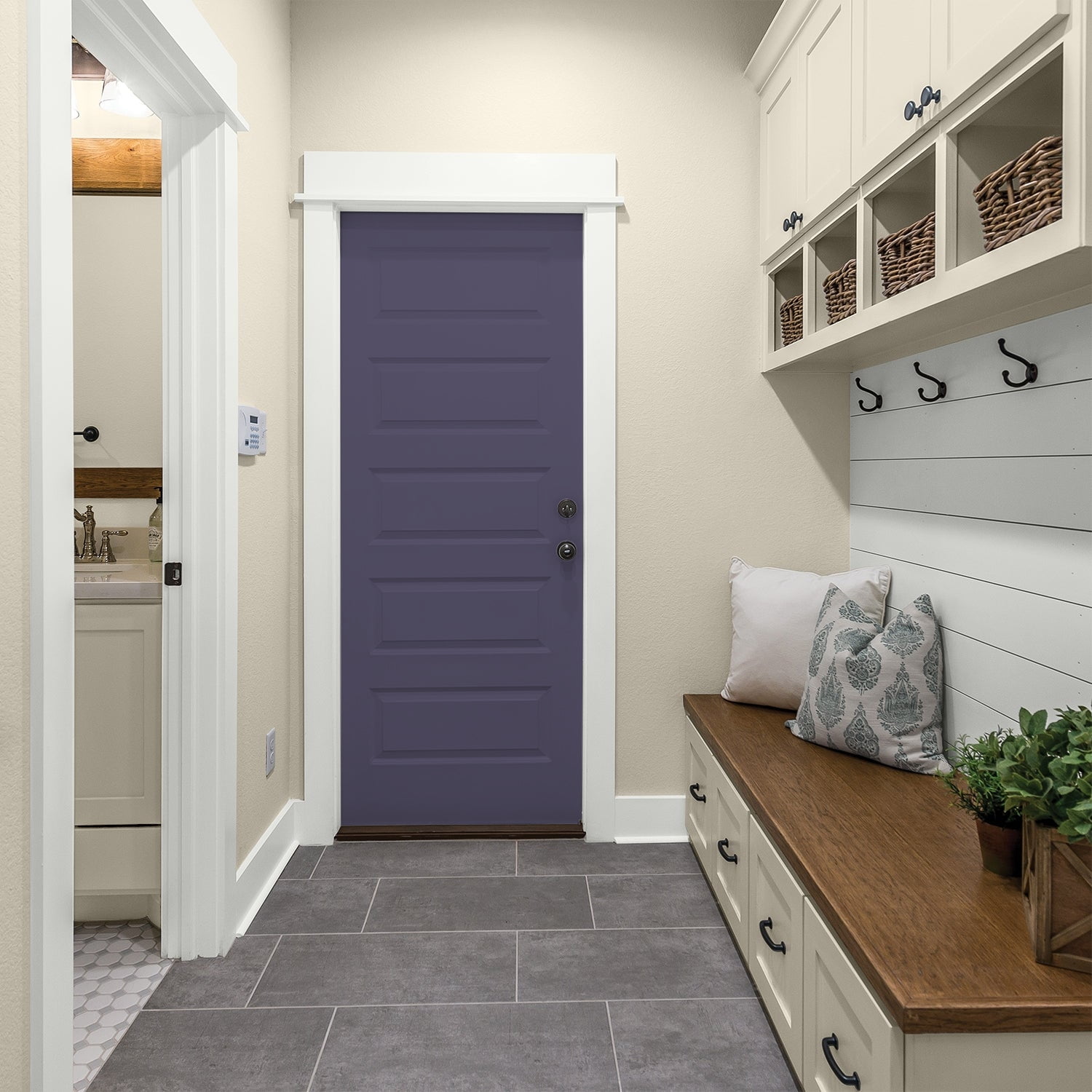Glidden One Coat Interior Paint and Primer, Magic Spell / Purple, 1-Quart, Semi-Gloss