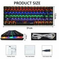 thumbnail image 5 of ZIYOULANG 60% Mechanical Keyboard Compact 62 Keys Wired USB C 19 Rainbow Backlight Effects Gaming Keyboard + 6400 DPI RGB Backlit Gaming Mouse + Mouse Pad, For PC,Laptop,MAC (Black/Blue Switch), 5 of 8