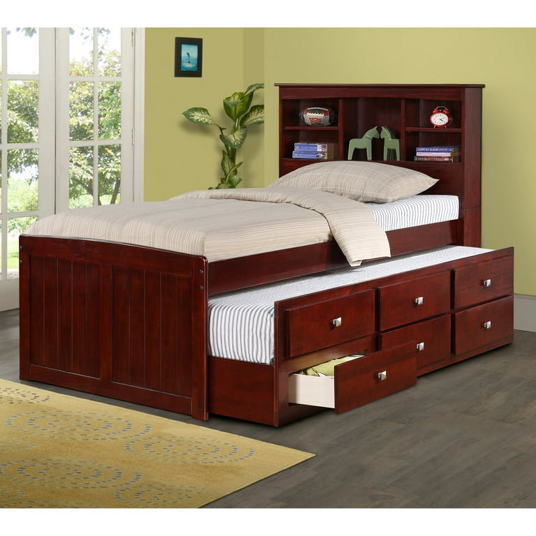 Donco bookcase captains bed discount