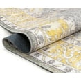 thumbnail image 6 of Well Woven Machine Washable Nile Tarifa Yellow Vintage Bohemian Medallion Floral Border 2'1" x 7'3" Runner Rug, 6 of 9
