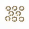 thumbnail image 2 of Dritz Curtain Grommets, 1" (25 mm) Inner Diameter, Heavy-Duty Plastic, Gold Color, Snap-On Design, Tool-Free Installation, 8-Pack, 2 of 6