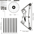 thumbnail image 1 of Teetheory 7.5-inch Mini Compound Bow Set, 12 Lbs, Ambidextrous, Includes 12 Arrows and Target Paper, Suitable for Archery and Hunting Games, 1 of 10