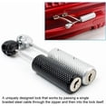 thumbnail image 4 of HUGFEGWE Password Lock, Suitcase Lock Wire Rope Customs Password Skull Lock,Suitable for Suitcases, Backpacks, Computer Cases and Most Belongings (Black) U2536-0959, 4 of 9