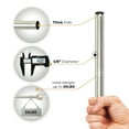 thumbnail image 7 of Deco Window 5/8" Adjustable Finial Curtain Rod Set with Bracket, 48"-84", 7 of 7