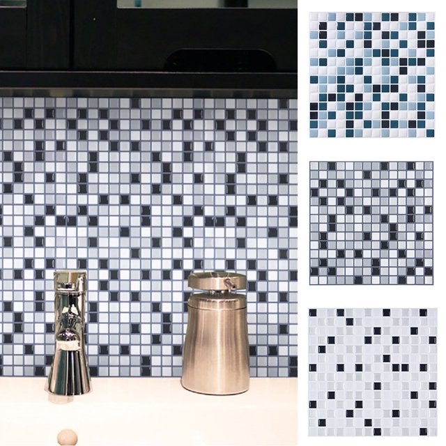 Gwong Decoración hogareña Pegatina de la decoración de la pared del azulejo 3D Cocina impermeable Baño Autoadhesivo Wallpaper Gwong 97731
