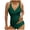 a45-AG, variant on Women's 2 Piece Crochet Tankini Top with Shorts Striped Halter Swimsuits Beach Bathing Suit Knit Set Size S,Green