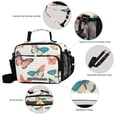thumbnail image 3 of FORMRS Student Insulated Lunch Bag with Shoulder Strap Reusable Cooler Box for School, Colorful Butterflies, 3 of 9