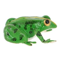 Outdoor Frog Garden Statue Lifelike Animal Frog Sculpture For Lawn And Yard Realistic Green Frog Figurine For Garden And Patio Decor