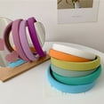 thumbnail image 3 of Soumake Sweet Women Hair Hoop Candy Color Hair Fixing Wide Non Slip Headband for Daily Life, 3 of 5