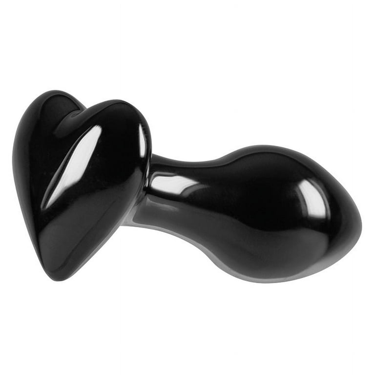Crystal Heart Glass Anal Plug Black - Walmart.com Crystal Heart Glass Anal Plug Black - Walmart.com