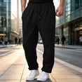thumbnail image 6 of Nestiefly Mens Baggy Sweatpants Wide Leg Drawstring Waist Straight Sweat Pant 2026 Casual Workout Gym Athletic Trousers with Pockets Black 3XL, 6 of 9