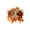 Orange, variant on Halloween Harvest Festival Candle Wreath, Pumpkin Maple Leaf Dahlias Wreath, Orange Scented Candles With Stand, Decorative Wreath for Tabletop, Mantel, Home, Holiday Decor, Light Blue