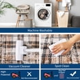 thumbnail image 3 of Nanan 2'x8' Modern Plaid Area Rug Farmhouse Geometric Carpet, Washable Rug Non Slip Indoor Mats for Hallway Bedroom Kitchen, Camel, 3 of 7