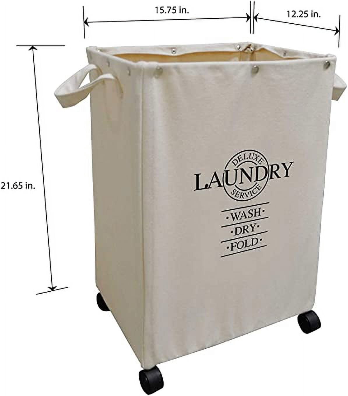 Design Styles Lightweight Laundry Hamper, Beige, Set of 2