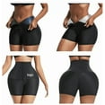 thumbnail image 6 of Sauna Pants Women Sweat Capris Leggings,Mesh Crotch,High Waist Workout Body Shaper Suits Body Shaper, 6 of 9