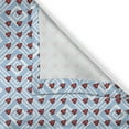 thumbnail image 6 of Ambesonne Romantic Valance & Curtain, Bohemian Heart Shapes, 55"x24", Pale Blue Ruby White, 6 of 6