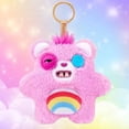 thumbnail image 2 of Fuggler Care Bear Bag Charm Cheer Bear Plush Keychain, 2 of 6