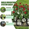 thumbnail image 4 of Flat Soaker Hose 100ft, 80% Water-Saving Drip Irrigation Hose for Garden, Leakproof and Flexible with Anodized Aluminum Ends, Double Layer Soaking Hoses for Garden, Vegetables, 4 of 8