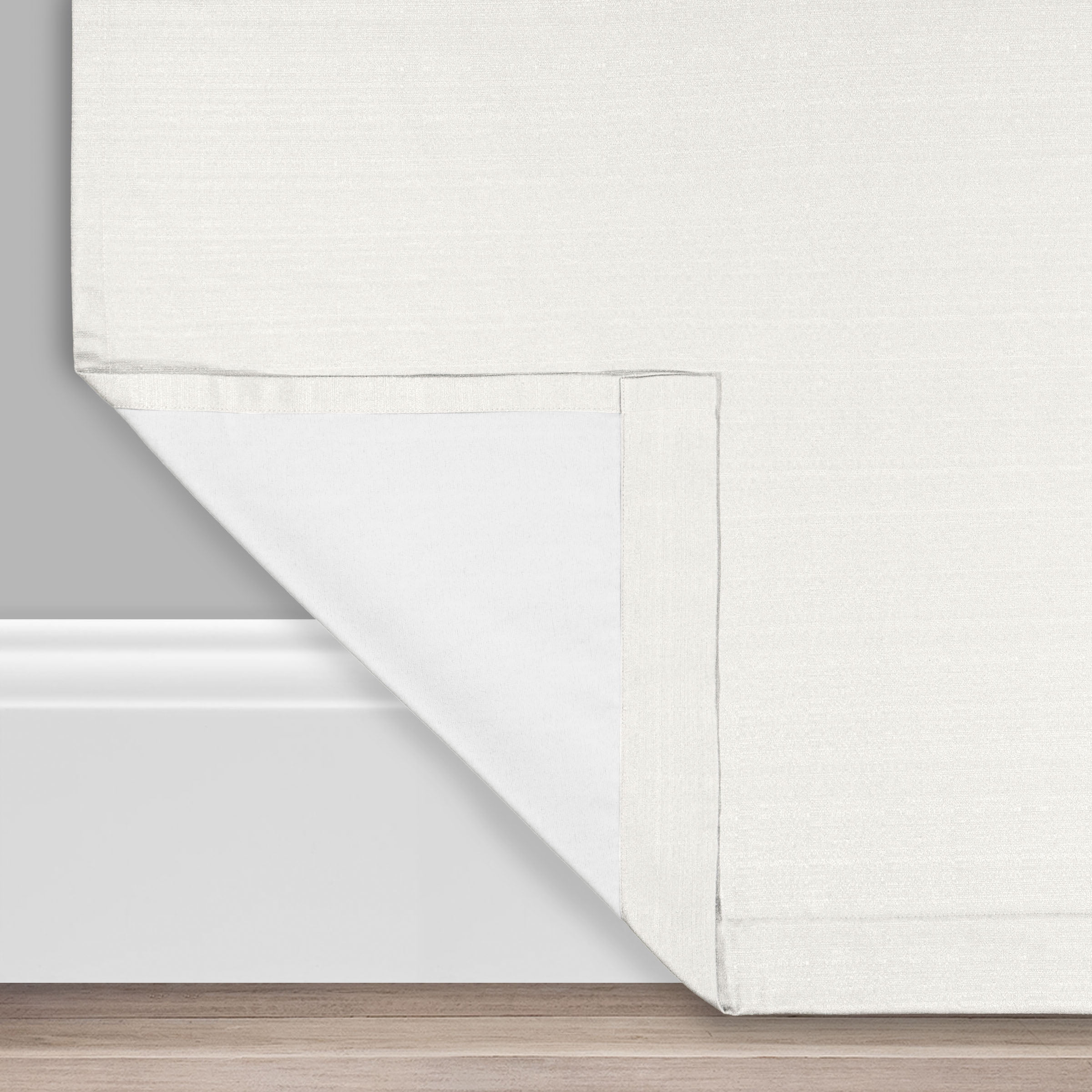 Eclipse Draft Stopper Summit Solid 40 x 108 Curtain Panel in White
