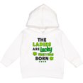 thumbnail image 2 of Inktastic The Ladies Are Lucky That I Was Born St Patricks Day Baby Boy Toddler Hoodie, 2 of 4