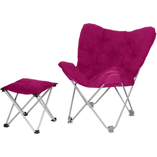 Butterfly Chair with Ottoman, Lola