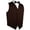 Chocolate, variant on Men's Formal Tuxedo Vest, Bow-Tie & Hankie Set for Prom, Homecoming, Wedding, Cruise in Chocolate - M