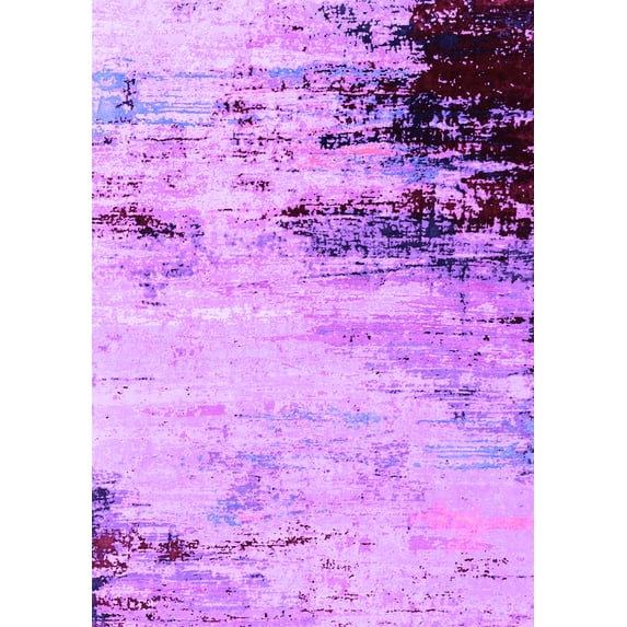 Ahgly Company Indoor Rectangle Oriental Purple Industrial Area Rugs, 4' x 6'