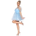 thumbnail image 3 of Leg Avenue Women's Frosted Organza Babydoll Dress Costume, 3 of 4