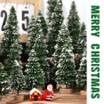 thumbnail image 4 of Árbol de Navidad Hatisan Mini artificial con base de madera, 30 unidades, 4 of 7