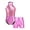 Pink, variant on Kids Girls Gymnastics Leotard Sleeveless Biketard Unitard Fitness Dance Clothing Athletic Bodysuit Pink 12