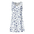 thumbnail image 4 of MKLEKYY Trajes De Baño Completo Mujer Womens Summer Dresses 2024 Loose V Neck Sleeveless Swimsuit Coverup With Pockets Floral/Plain/Eyelet, 4 of 4