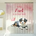 thumbnail image 3 of Every Fart is Love Note Miniature American Shepherd Guilty Face Happy Valentine's Shower Curtain MAS Dog Lover Gifts Waterproof Bathroom Bathtub Curtain - 01016, 3 of 5