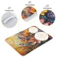 thumbnail image 4 of Kitchen Drying Mat 16x18In Drying Dish Mat Dish Drying Mats Kitchen Countertop Multi-Function Drain Drying Mat Kitchen Table Two Flowers, 4 of 8