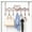 Brown, variant on Over Door Hanger with 7 Hooks, Metal Over the Door Towel Hook, Decorative Overdoor Organizers for Home, Bathroom and Bedroom, White