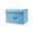 Sky Blue, variant on Collapsible Cotton Linen Storage Box for Clothing Towels and Household Items Foldable Travel Organizer