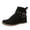 Black, variant on Women's Fringe Ankle Booties Studded Buckle Straps Moccasins Toe Suede Western Bohemian Trip Weekend Gathering Outdoor Shoes Black Size 9.5