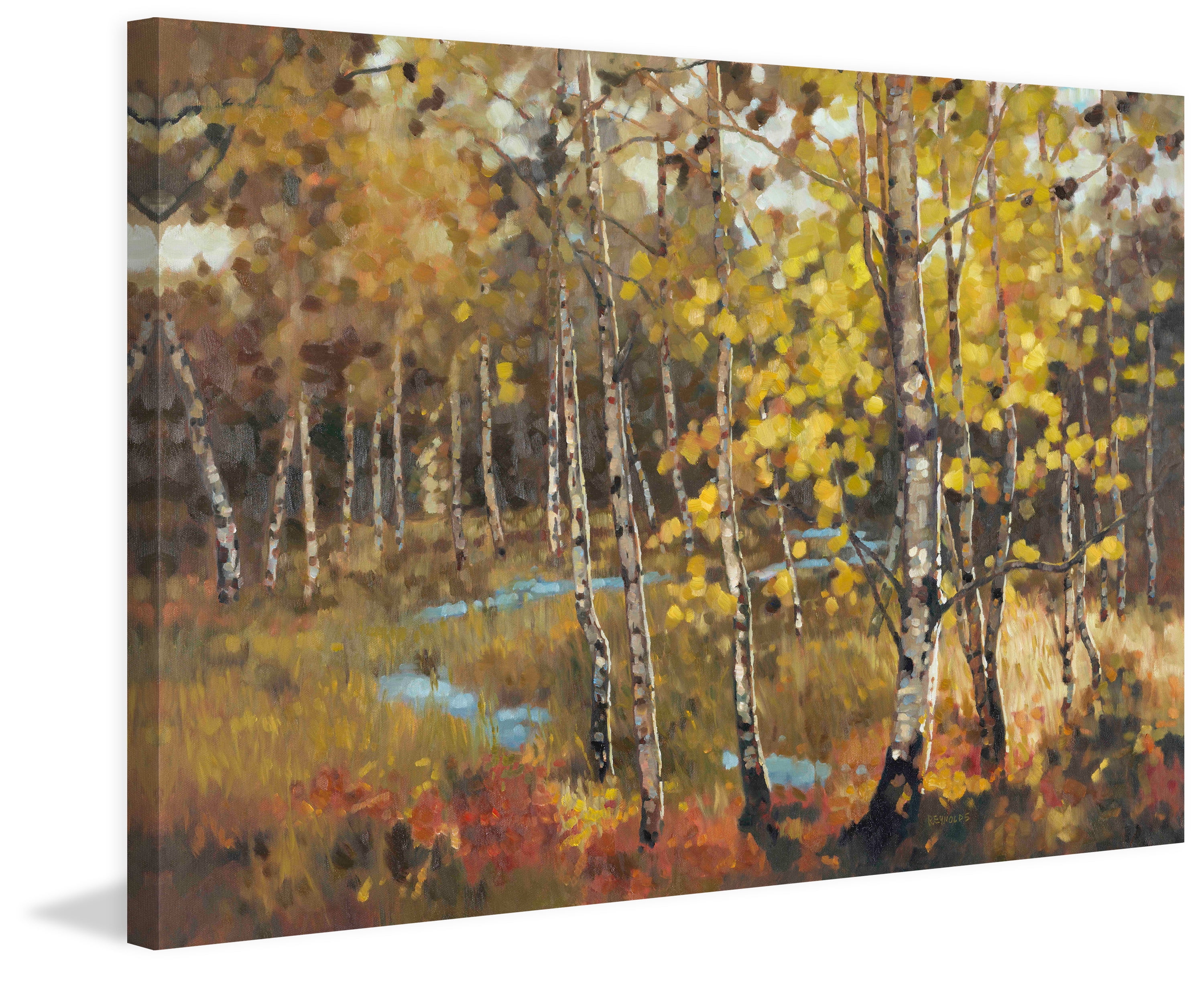 "October Landscape II" Painting Print on Wrapped Canvas