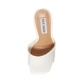 thumbnail image 4 of Steve Madden SIGNAL WHITE LEATHER Square Open Toe Heeled Sandal (9, WHITE LEAT), 4 of 5